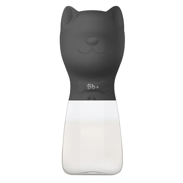 bulldog black Portable Pet Dog Water Bottle For Puppy Cat Travel Small Large Dogs Drinking Bowl Outdoor Pet Water Dispenser Feeder Pet Produc - Цвет: bulldog black