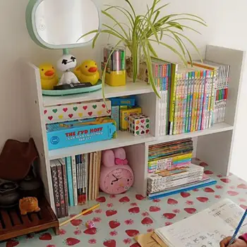 

Simple Desktop Small Multilayer Composite Student Desk Bookcase Contracted Children Receive R Bookcase