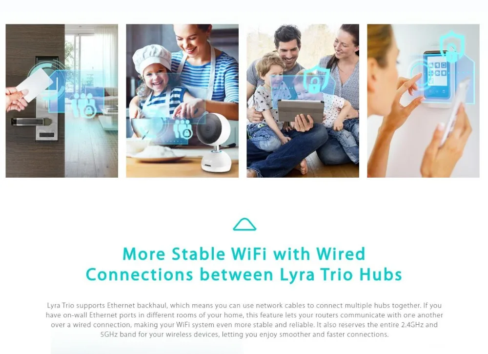 ASUS Lyra Trio AC1750(2 пачки) Домашняя сеточная WiFi система Двухдиапазонные беспроводные сеточные сетевые роутеры