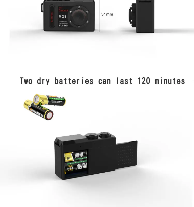 JOZUZE MQ8 мини-камера на батарейках TF маленькая камера мини детский фотоаппарат Спорт с супер небольшой HD мини-камерой