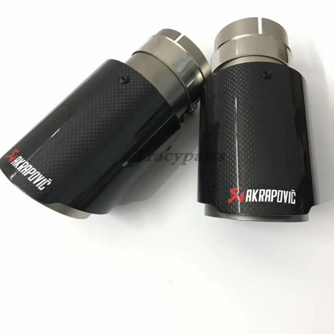 1 шт. Универсальный Akrapovic выхлопной наконечник из углеродного волокна глушитель трубы ID: 2,"(63 мм) OD: 3,5"(89 мм) 4,"(114 мм