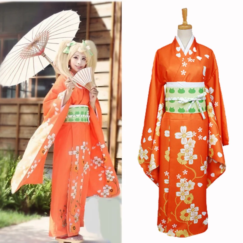 Anime-Super-Danganronpa-2-Hiyoko-Saionji-Hiyoko-Kimono-Cosplay-Costume-Adult-Women-Orange-Dress-Kimono-in