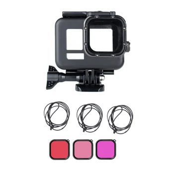 

for Gopro Accessories Set Go Pro Hero 8 Kit Case Waterproof Housing Case Filter Waterproof Case Diving Protective Cover