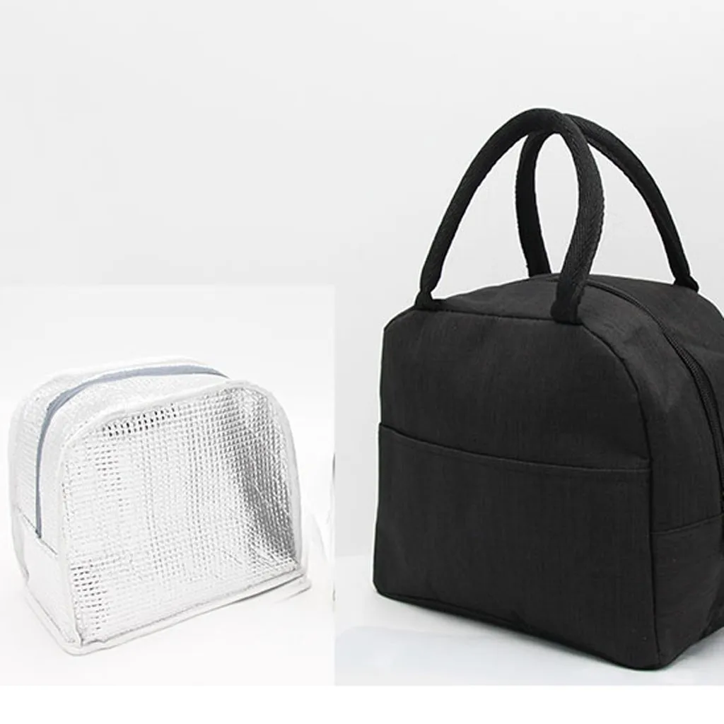 Унисекс Новая сумка для завтрака, свежесть, изоляция холодных тюков, термоуличная модная простая стильная Большая вместительная водонепроницаемая сумка для еды