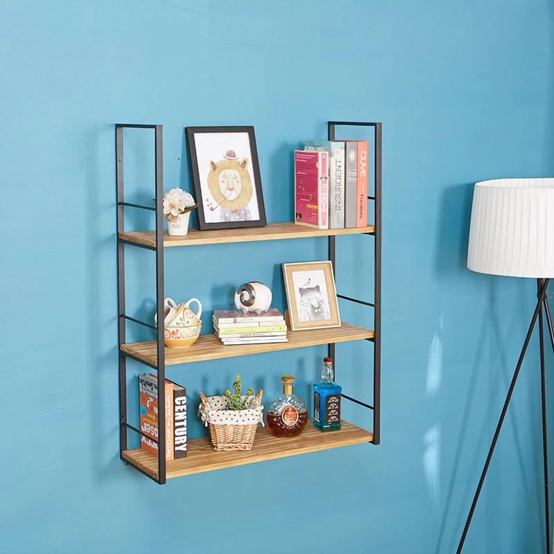 Полка Настенная перегородка настенный шкаф гостиная кованая железная настенная деревянная полка спальня настенная книжная полка