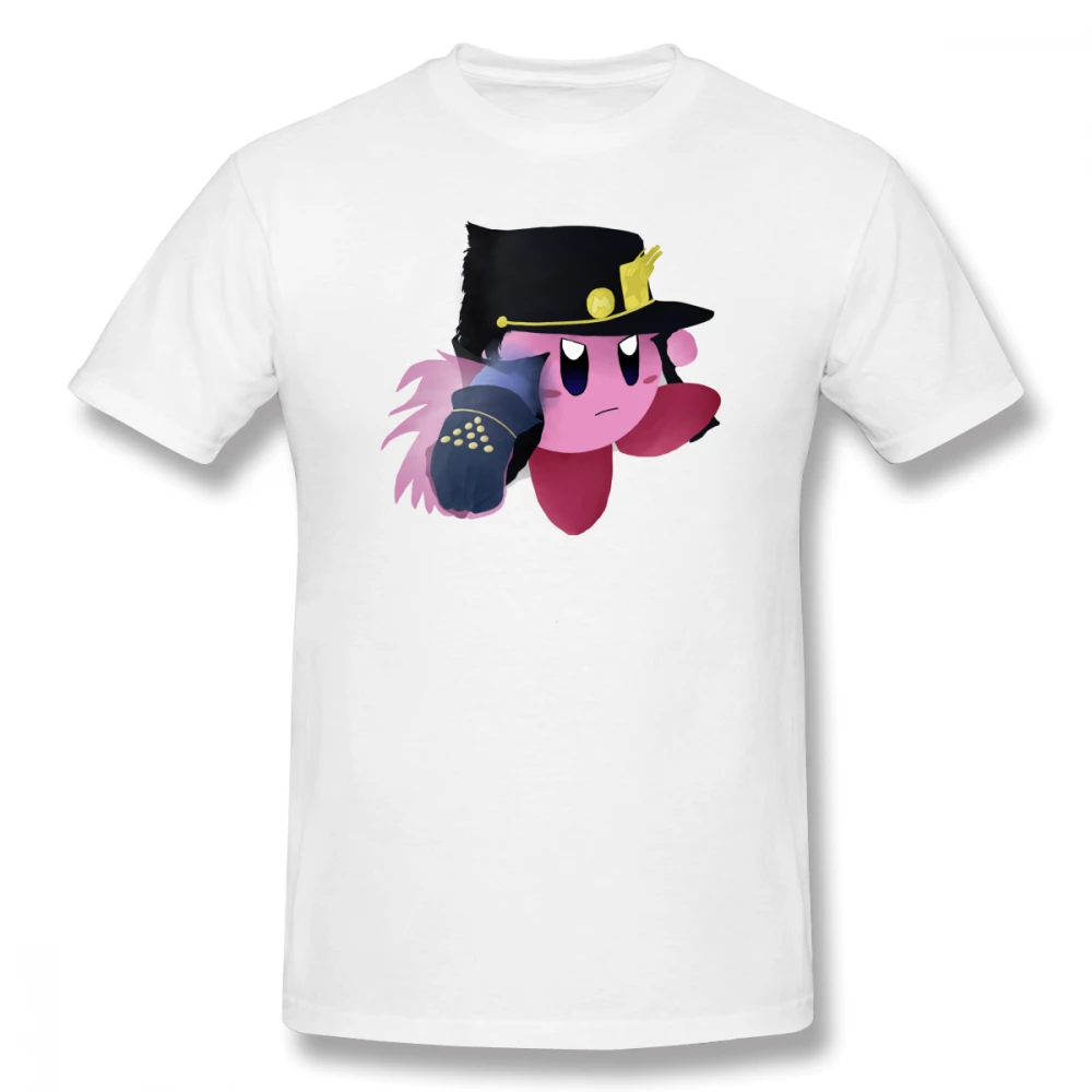 

100% cotton Kirby Jojo print casual mens o-neck t shirts fashion Men's Basic Short Sleeve T-Shirt