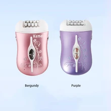 Kemei перезаряжаемый женский эпилятор бикини триммер для ног депиляция тела Электрический женский эпилятор для удаления волос F30