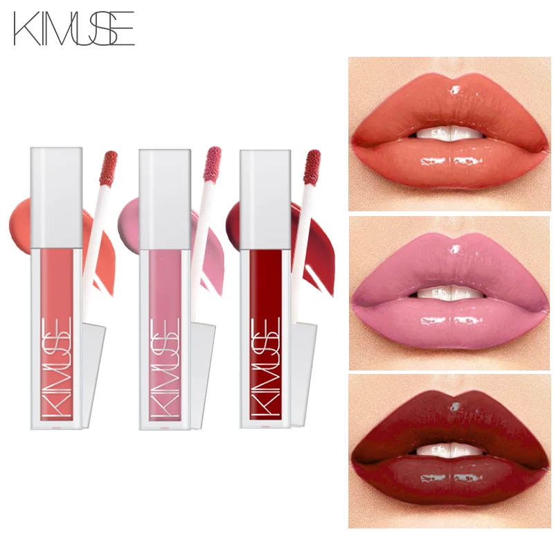 KIMUSE пухлый Кристальный глянцевый блеск для губ матовая губная помада