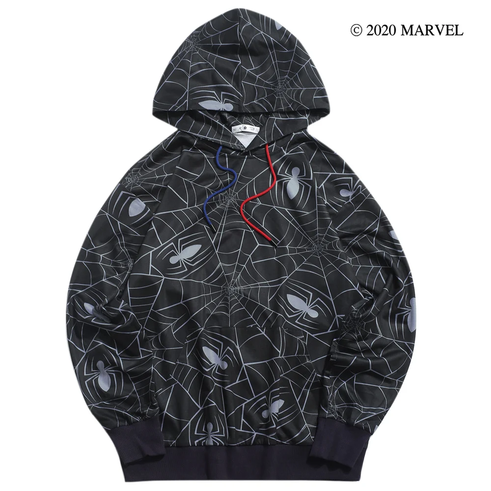 Толстовка с принтом Marvel Человек-паук и кулиской | Мужская одежда