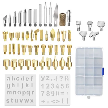 

57Pcs / a set of pyrographing iron heads set engraving pyrograph head lettering painting iron tip special for brush head