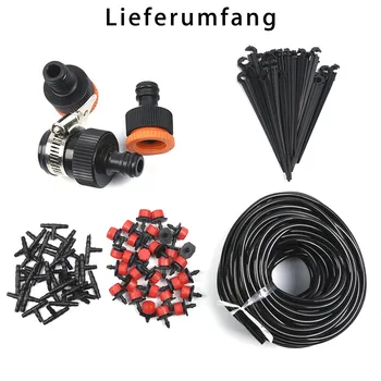 

Water Irrigation Micro Drip Watering System Automatic/Manual Plant Garden Tool