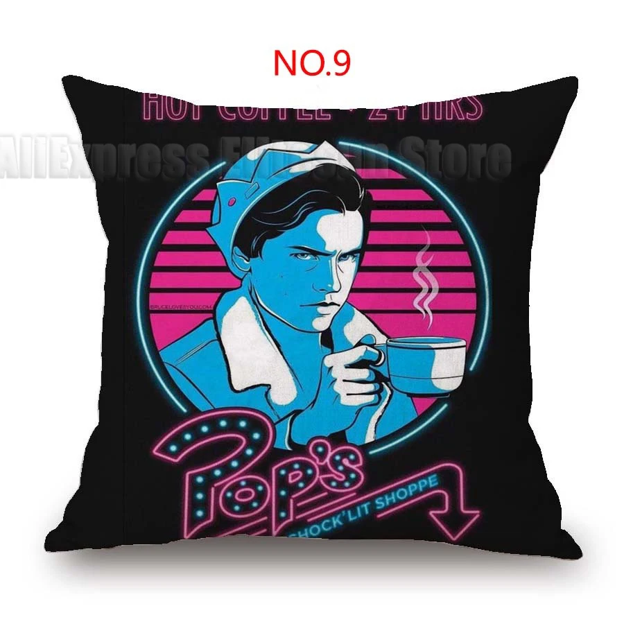 Riverdale poszewka na poduszkę South Side Serpents poszewka na poduszkę Sofa sypialnia rzuć poszewka na poduszkę poszewka na poduszkę 45cm bez wkładki