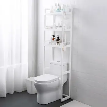 

3/4 Layers Plastic Bathroom Storage Shelf Toilet Rack Shower Shampoo Organizer Space Save