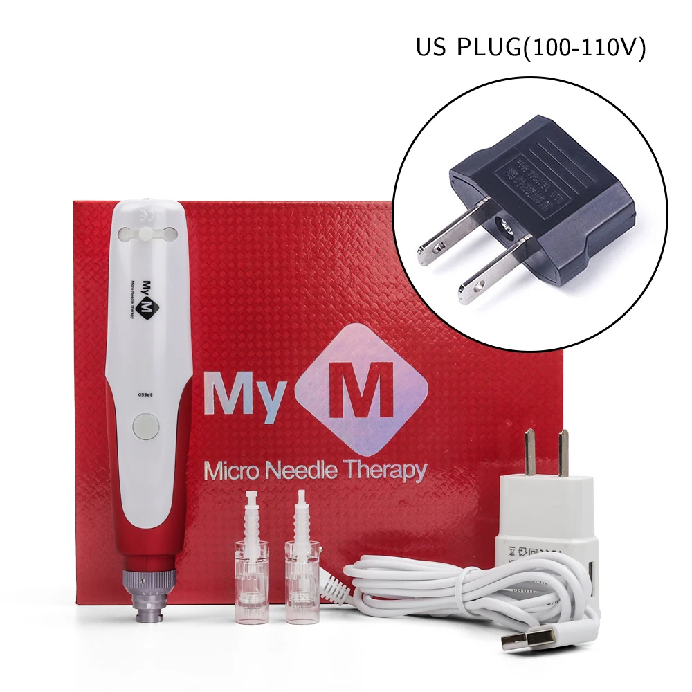 US plug with box Bayonet Dr. Pen игольчатый картридж игольчатые наконечники для электрической микро-прокатки Дерма штамп терапия Dr pen Micro needling pen уход за лицом красота - Цвет: US plug with box