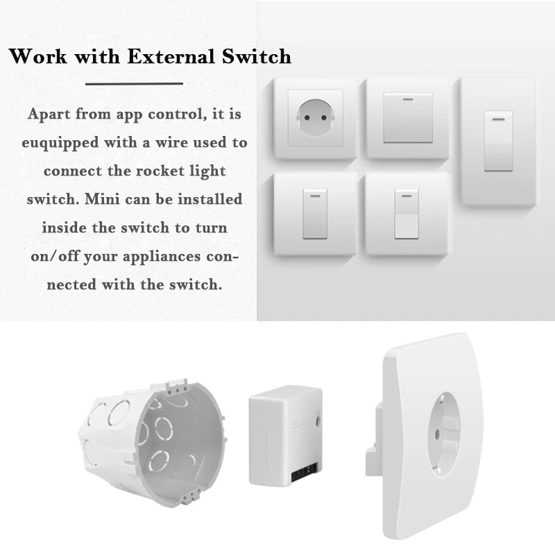 SONOFF Мини Wifi DIY умный коммутатор Двусторонняя проводка модули домашней автоматизации совместимы с eWelink Alexa amazon Google Home