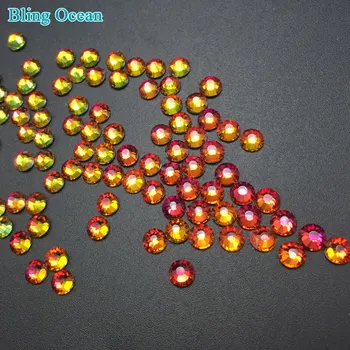 

Blingocean new colors of Non hotfix rhinestones flatback strass and beads for garment decoration