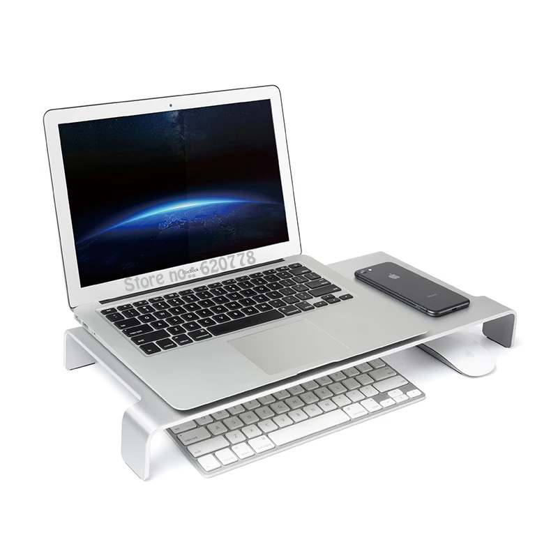 Подставка для монитора алюминиевый настольный органайзер MacBook/iMac Pro/ТВ