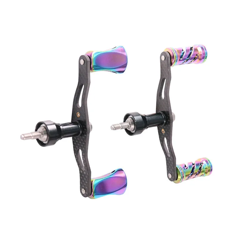 

Fishing Reel Handle Replacement Carbon Fiber Rocking Handle Aluminum Alloy Handle Grip Ends for Baitcasting Reel Fishing Accesso