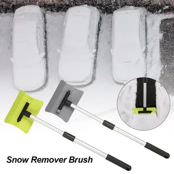 

Car Window Ice Scraper Auto Telescopic Windshield Snow Remover Brush Snow Removal and Defrosting Retractable Snow Scraper New