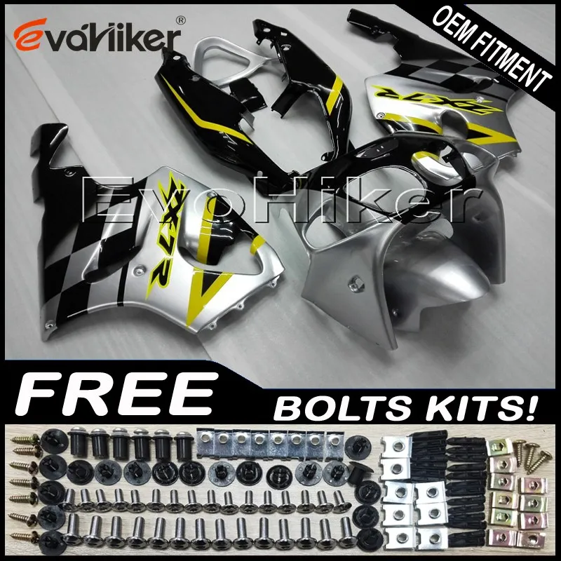 Custom motorcycle plastic cover for ZX7R 1996-2003 ABS motor panels silver+gifts - Цвет: A