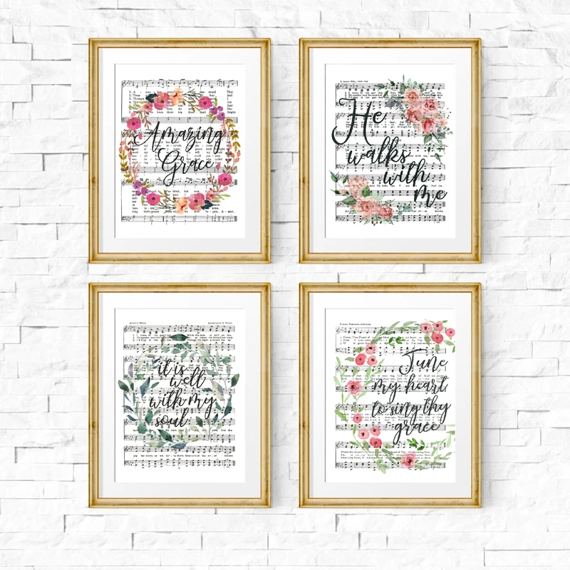 Floral Hymn Canvas Prints