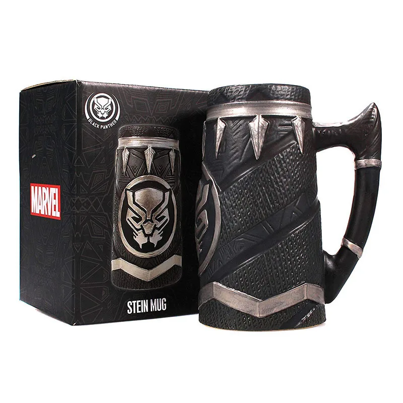 

Marvel Black Panther Coffee Mugs Ceramic 3D Cups and Mugs Creative Drinkware