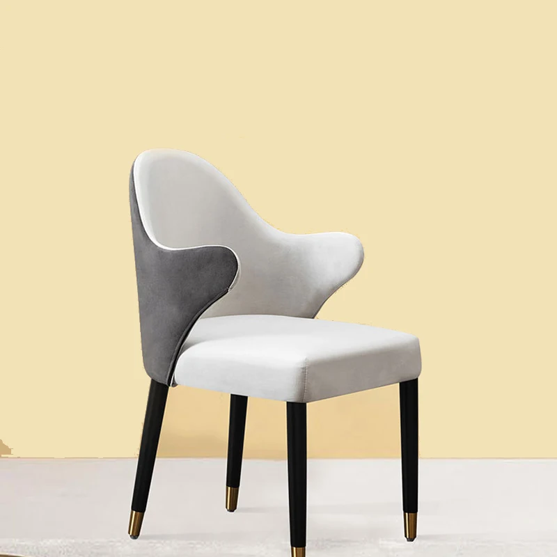 Lichtgewicht en luxe eetkamerstoel leisure lederen rugleuning massief houten zachte tas Nordic moderne eenvoudige netto rode ins kruk Lichtgewicht en luxe eetkamerstoel leisure lederen rugleuning massief houten zachte tas Nordic moderne eenvoudige netto rode ins kruk