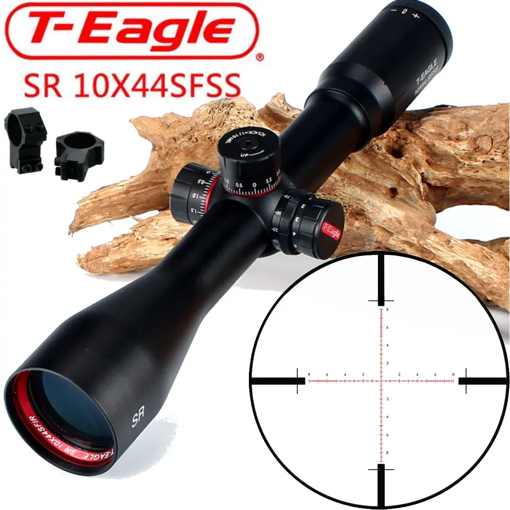 T-Eagle SR 10X44 SFSS охотничий троп оптический прицел Прицелы освещенные красные стеклянные травчатые рептилии замок Сброс прицел