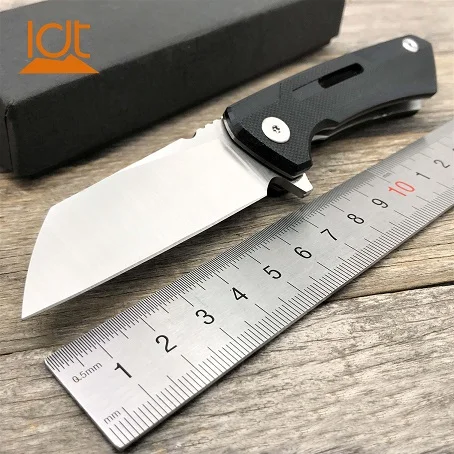 Black handle LDT Buster шарикоподшипник Походный нож D2 Лезвие сталь/G10 Ручка наружные складывающиеся ножи пакет нож Охота выживания EDC инструменты - Цвет: Black handle