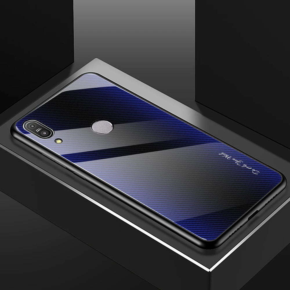 Роскошный чехол для телефона ASUS Zenfone Max Pro M1 M2 ZB601KL ZB602KL ZB631KL ZB633KL закаленное стекло чехол с градиентом - Цвет: 03
