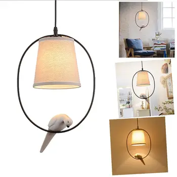 

Retro single head resin bird chandelier American country personality aisle bedroom living room lighting study restaurant chandel