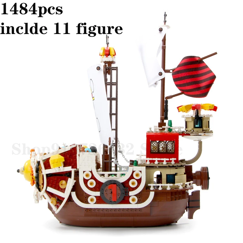 

2020 NEW ONE PIECE Monkey D. Luffy pirate sailing block model creative character blocks for children's Christmas birthday gifts