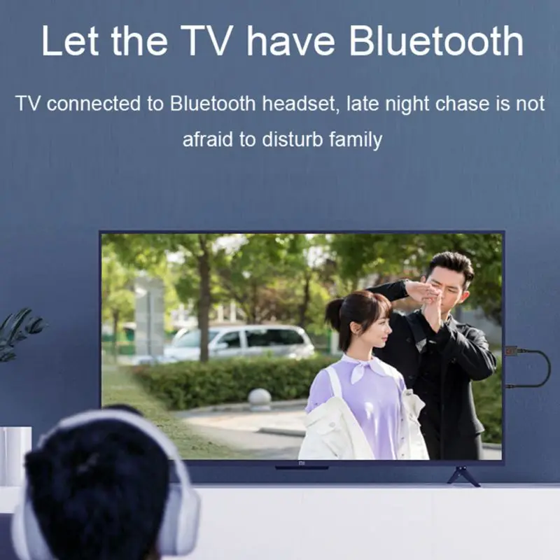 USB Bluetooth 5,0 передатчик приемник беспроводной аудио ключ AUX порт адаптер