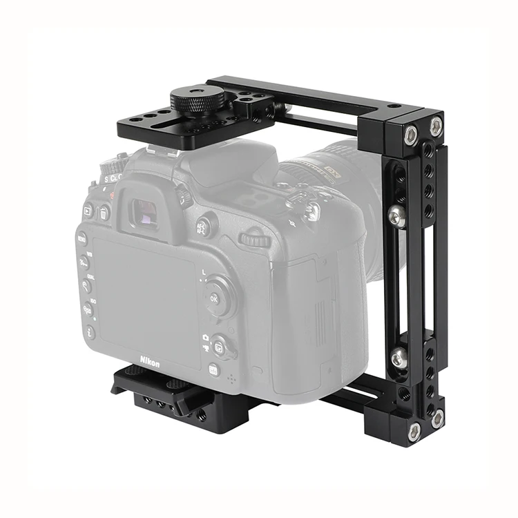 Kayulin самостоятельной конфигурации Половина Клетка комплект с QR Manfrotto пластина для Nkon D3200/D3300/D5200/D5500/D7000/D7100 и т. Д