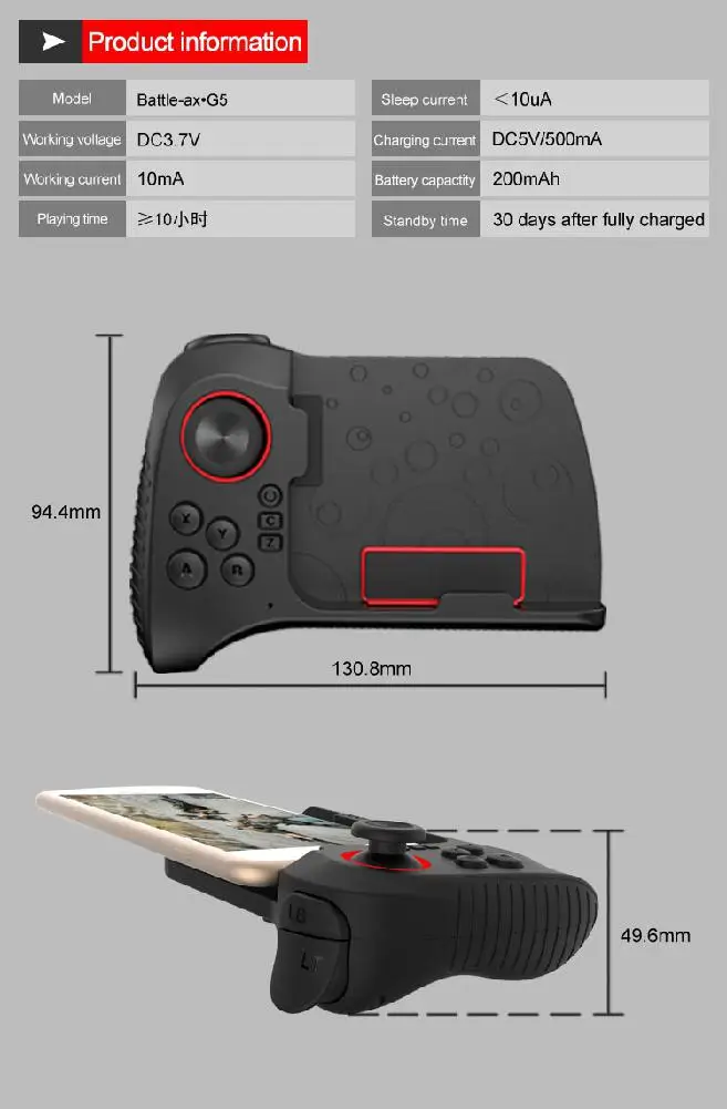 BEESCLOVER Bluetooth геймпад ручка контроллер игровой коврик джойстик для Android смартфон