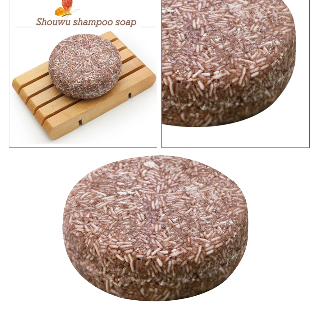 Handmade Hair Growth Darken Solid Shampoo Soap Bar Organic Moisturise & Repair