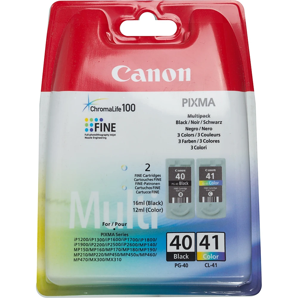 Картридж струйный Canon PG-40+CL-41 0615B043 черный/трехцветный набор для Canon Pixma MP450/150/170