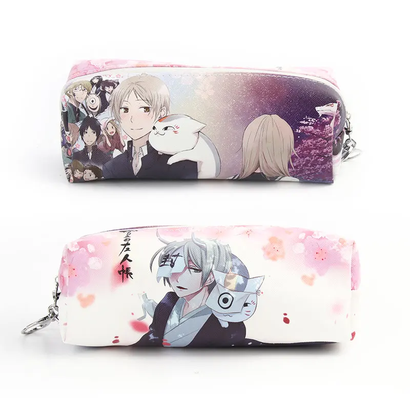 Natsume yuujinchou Аниме Нацумэ yuujinchou из искусственной кожи пенал Такаси Нацумэ на молнии косметичка - Цвет: Natsume yuujinchou