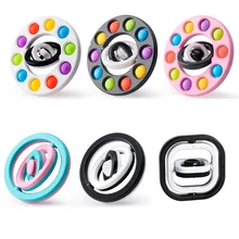 

Antistress Push Bubbles Fidget Spinner Toys For Adults Children Kids Relieve Stress Gift New Face Change Finger Spinner Toy