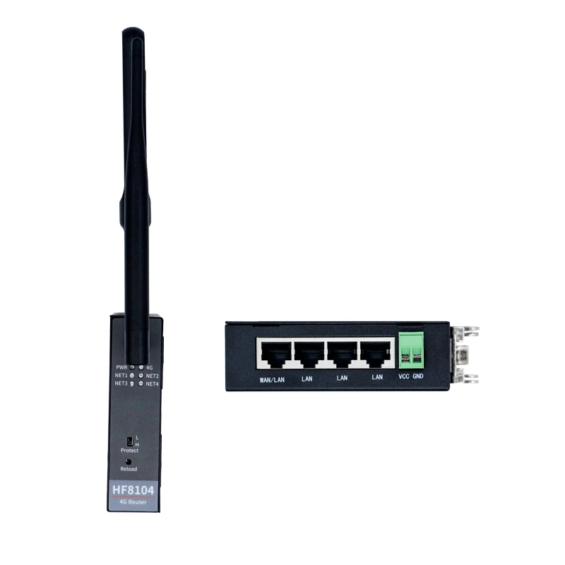 HF8104 RJ45 4G Роутер Ethernet WiFi к серверному устройству 4G 3g GPRS 4 порта для системы Linux промышленный беспроводной маршрутизатор