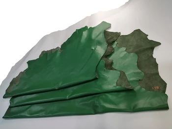 

High quality green first layer sheepskin thin soft making clothing Genuine leather soft whole skin leather craft 0.5- 0.6mm
