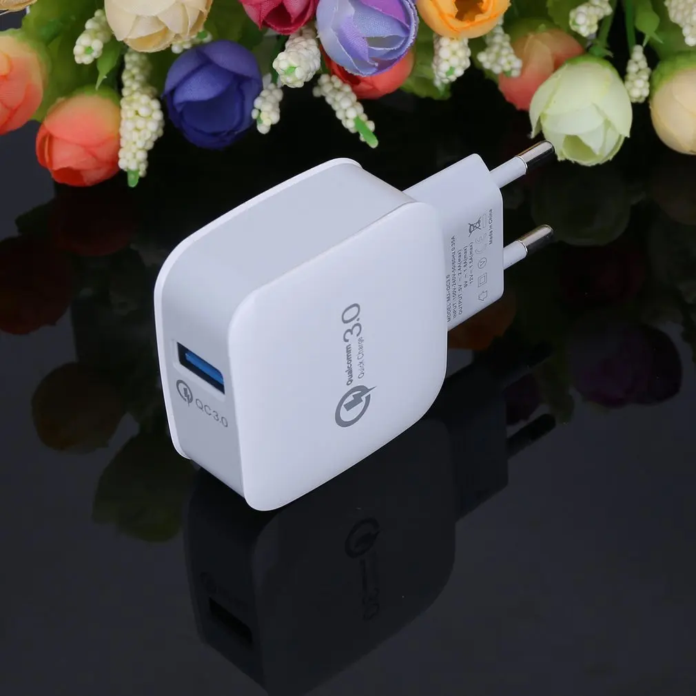 QC 3,0 быстрый адаптер для быстрой зарядки для путешествий и дома, штепсельная вилка переменного тока для телефона, настенное зарядное устройство USB, Аксессуары для мобильных телефонов, вилка стандарта США и ЕС