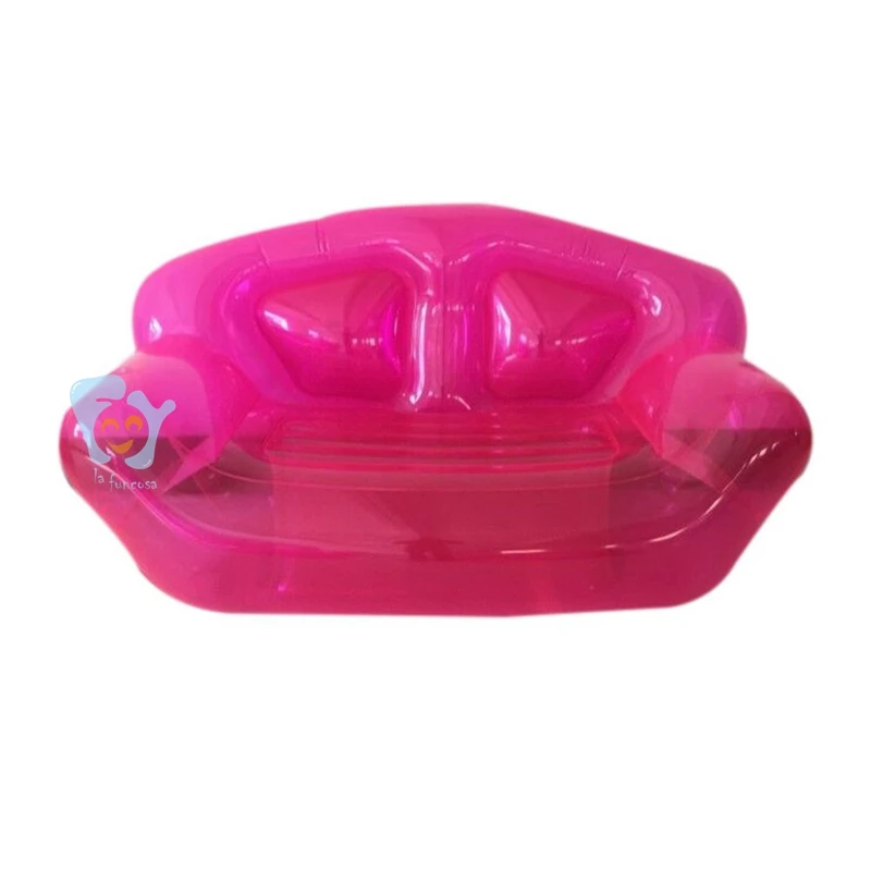 

Home Garden Inflatable Double Person Sofa Bed Blow UP Clear Bubble Sofa Beach Chair Air Couch Summer Swimming Water Lounge
