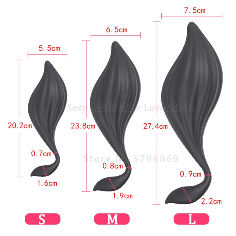 2021New Anal Plug Expansion Big Butt Plug Huge Fox tail Soft Silicone Famale Masturbator Prostate Massager Sex Toy For Men Gay 5