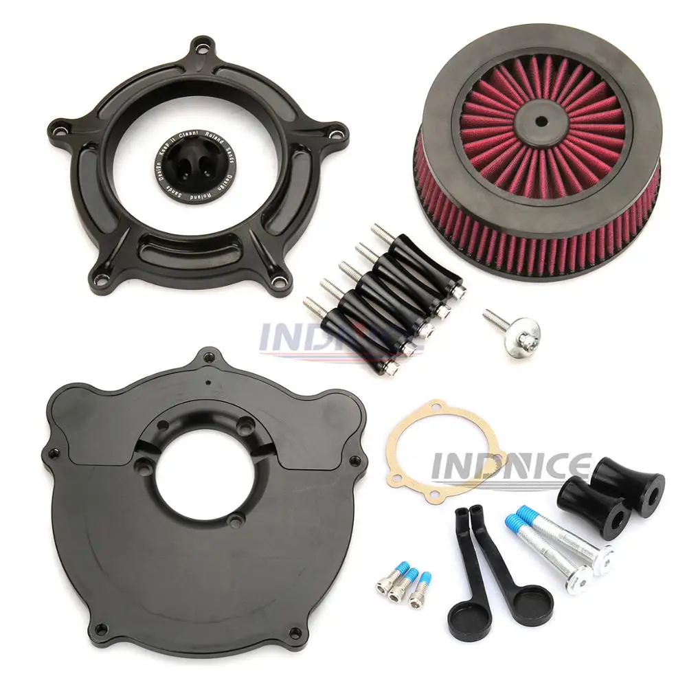 Для harley FXDL Dyna Low Rider BLACK OPS воздухоочиститель 93-17 FXSB Breakout 13-15