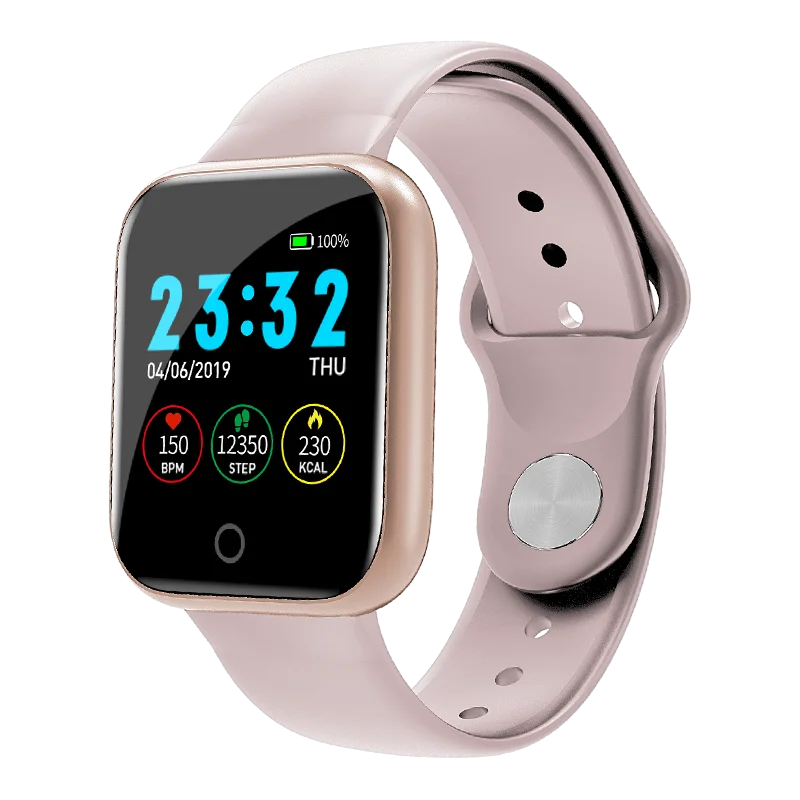 I5 Pink Умные часы B57/I5, водонепроницаемые, спортивные, для Iphone, телефона, умные часы, монитор сердечного ритма, функции кровяного давления для женщин, мужчин, детей - Цвет: I5 Pink