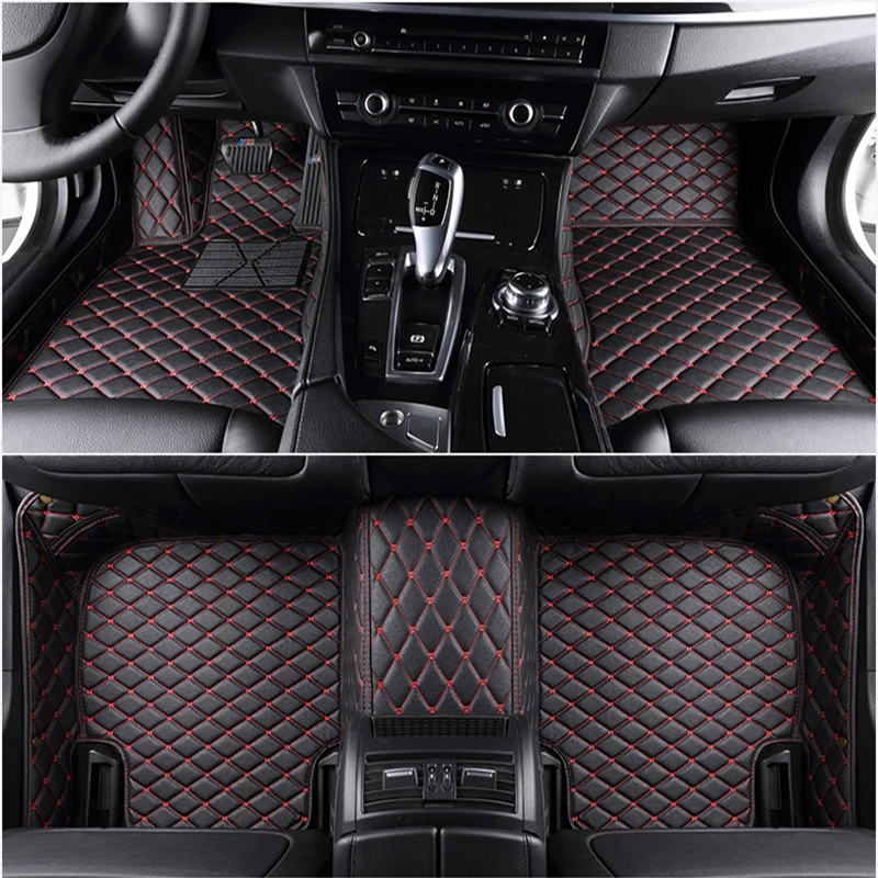 GGBAILEY D2648A-F1A-BLK_BR Custom Fit Automotive Carpet Floor Mats for 1998 1999 BMW M3 Convertible Black with Red Edging Driver & Passenger