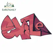 EARLFAMILY 13cm x 9.7cm Graffiti Graphics Car Stickers Windshield Bumper Windows Accessories Vinyl JDM 3D DIY Trunk Fine Decal
