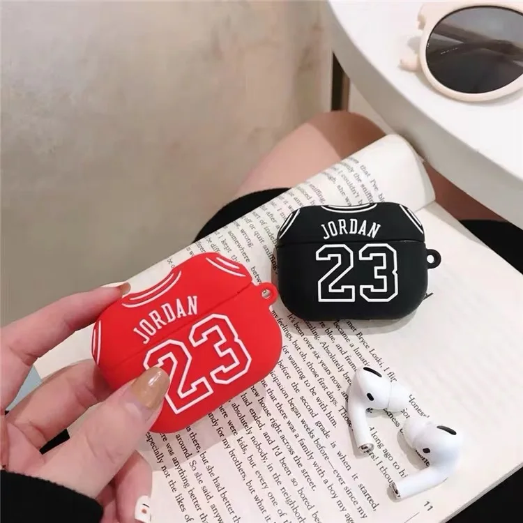Баскетбольный 23 Jordan Мягкий силиконовый чехол для наушников для Apple AirPods pro защита беспроводная Bluetooth гарнитура чехол для Airpods 2