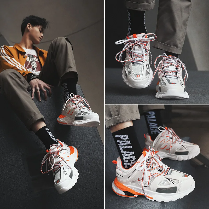 

2019 New Style Winter Dad Shoes INS Super Fire Shoe Male Red Celebrity Style Korean-style Trend Sports Footwear